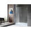 Thumbnail: ANZZI Consort Series 60 in. by 72 in. Frameless Hinged Alcove Shower Door with H