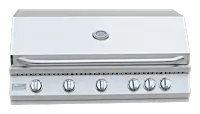 Thumbnail: Kokomo Grills 40-inch 5 Burner Built-In BBQ Gas Grill with Infrared Back Burner 