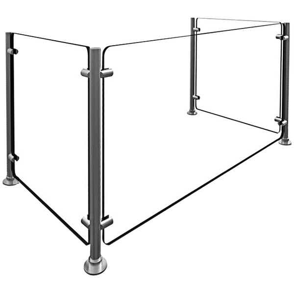 Hatco Flav-R-Shield 36″ Full Service Pass-Over Sneeze Guard with 1 Bay EP5-36