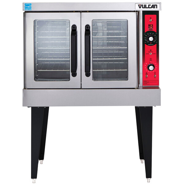 Vulcan SG4-NAT Natural Gas Single Deck Full Size Gas Convection Oven with Solid