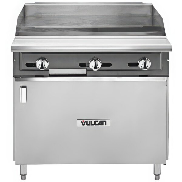 Vulcan VGM36B-LP V Series Liquid Propane 36″ Heavy-Duty Manual Range with Griddl