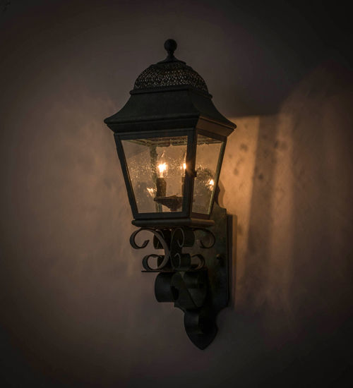 Meyda 9"W Arnette Lantern Wall Sconce