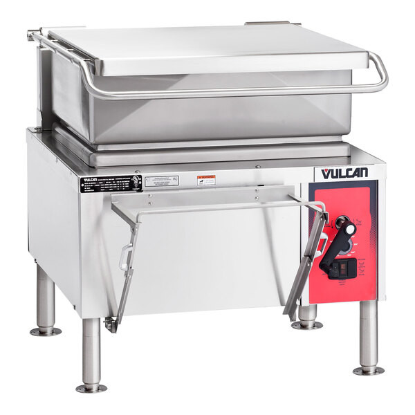 Vulcan VG30-NAT Natural Gas 30 Gallon Manual Tilt Braising Pan / Tilt Skillet