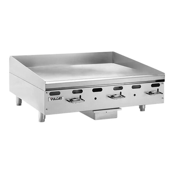 Vulcan VMG36-102 36″ Liquid Propane Griddle with Manual Controls – 81,000 BTU