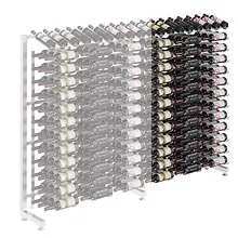 W Series Island Display Rack 4PR Ext (freestanding metal wine rack expansion pac