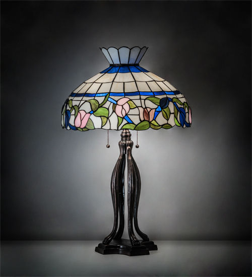 Meyda 31" High Rose Vine Table Lamp