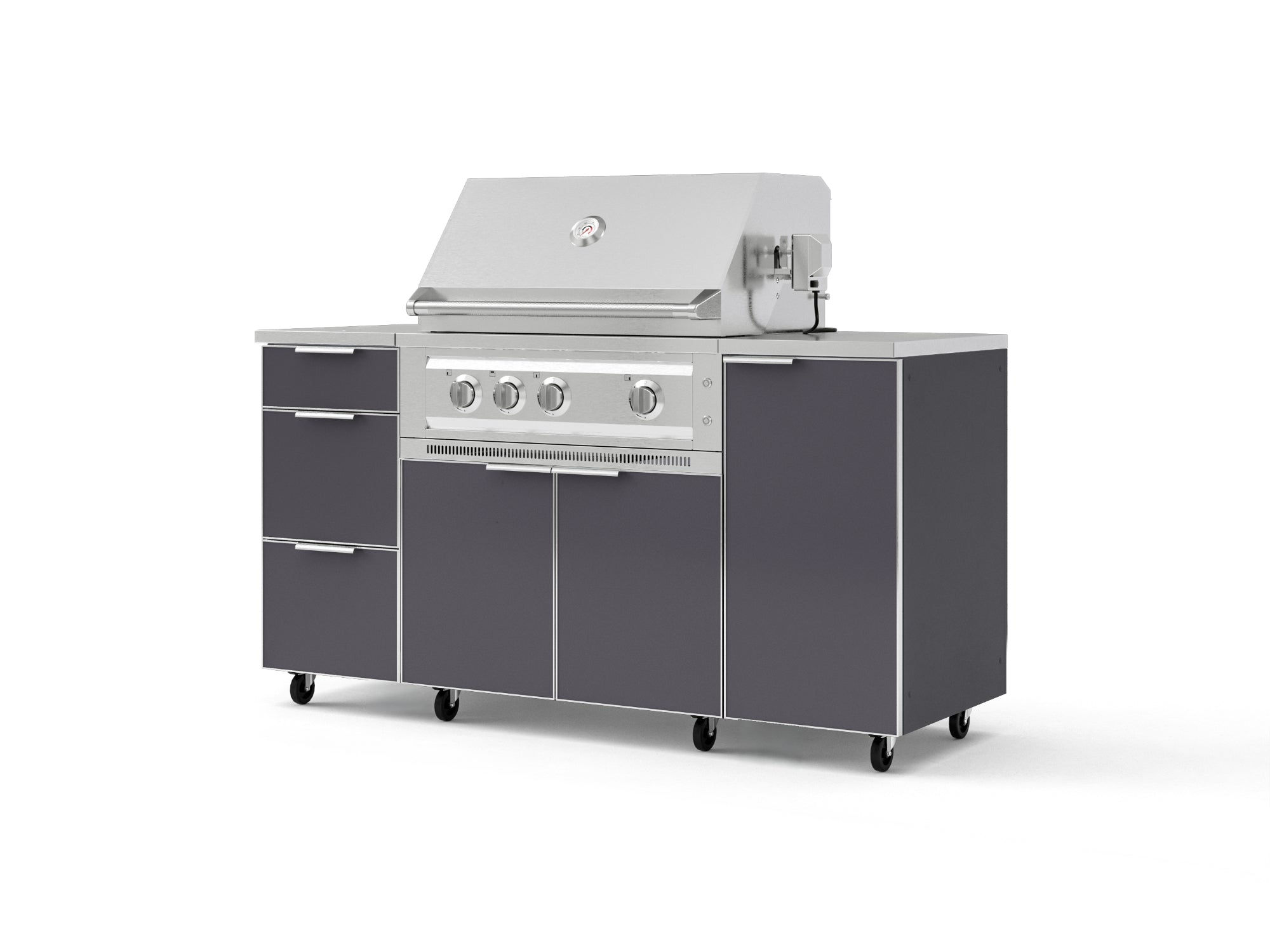 "OKC-16""Aluminum 6 pc Set- 1 Door, 3 Drawer,33""IGC, 33""LP Platinum