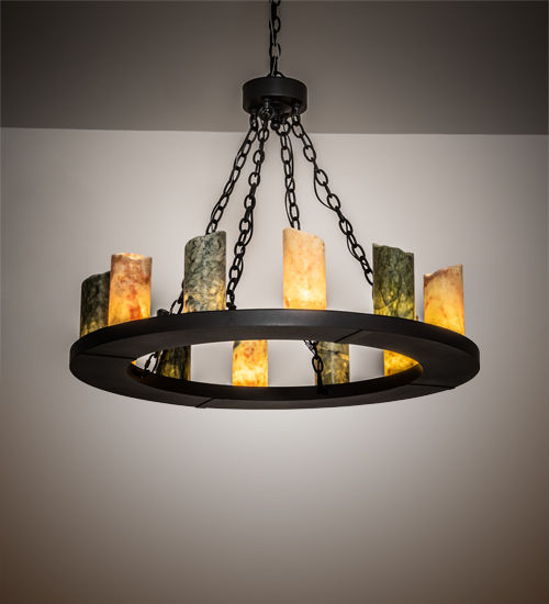 Meyda 36" Wide Loxley 12 Light Chandelier