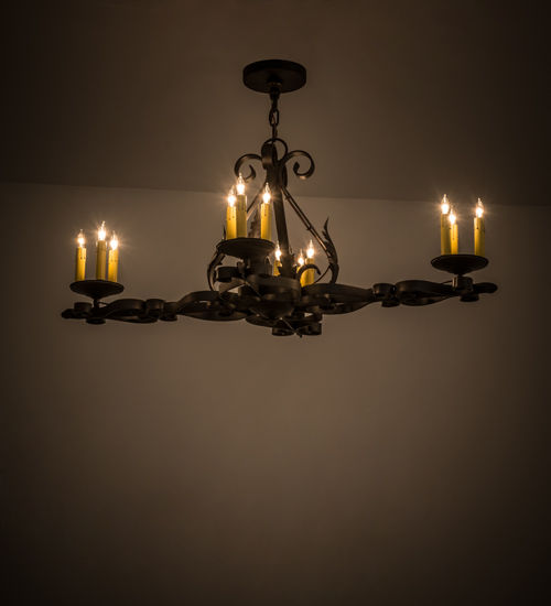 Meyda 42"L Elianna 12 LT Oblong Chandelier