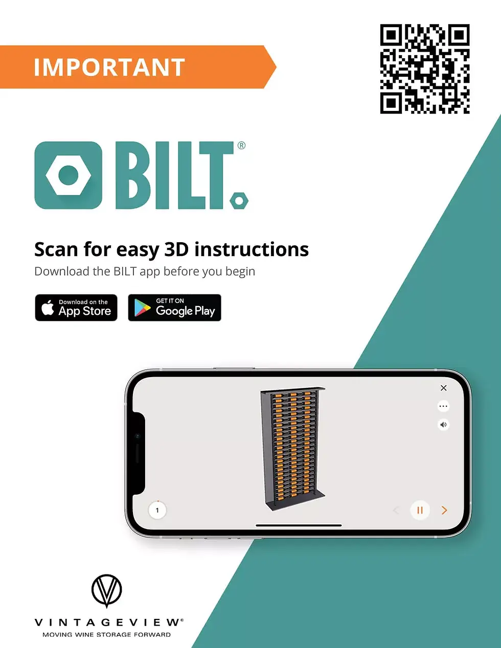 Thumbnail: Evolution Low Profile Post Kit 10 1C (ultra slim floor-to-ceiling wine rack syst