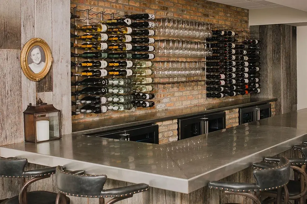 Thumbnail: W Series Stemware Rack (metal wall mounted wine glass storage)