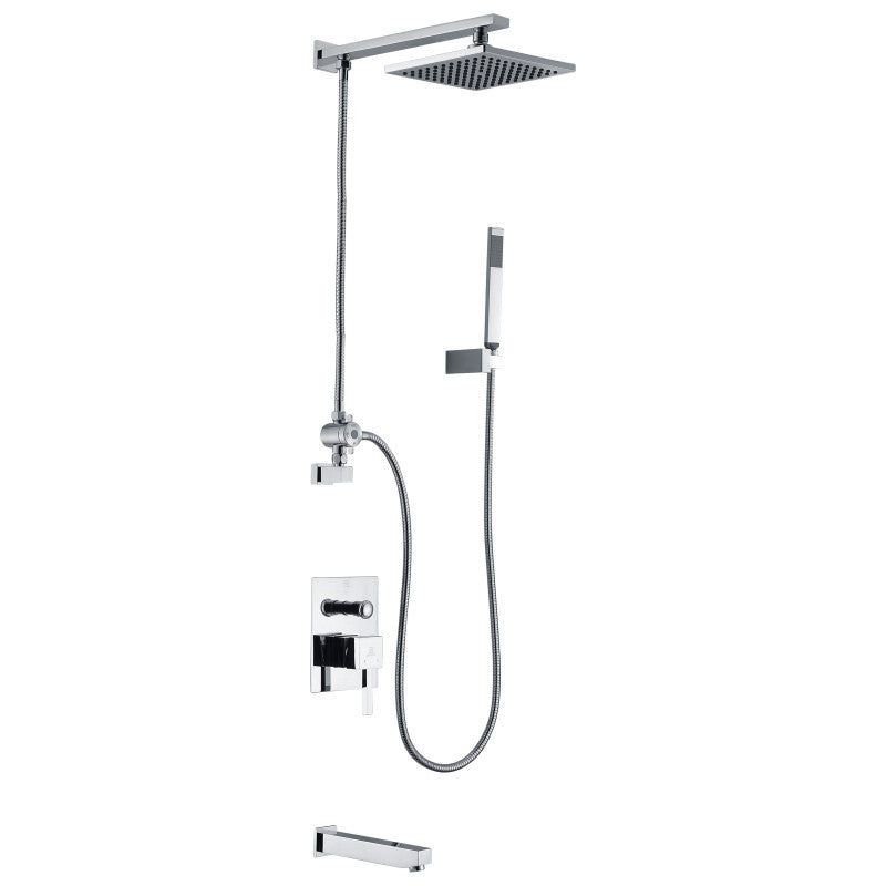 ANZZI Byne 1-Handle 1-Spray Tub & Shower Faucet w/ Sprayer Wand — SH-AZ013