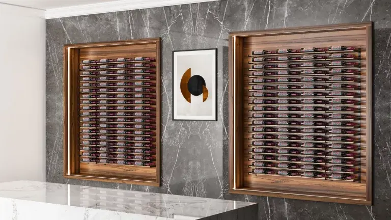 Thumbnail: Evolution Wine Wall 5 1C (wall mounted metal wine rack)