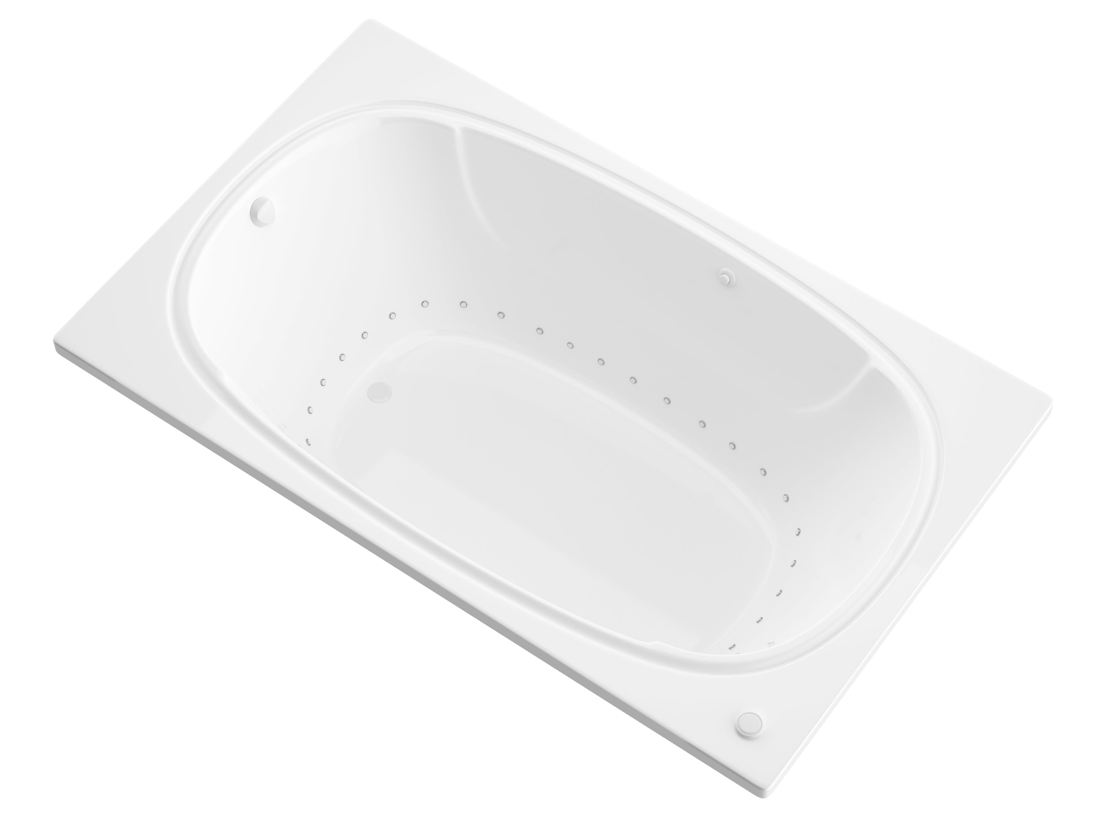 Atlantis Whirlpools Charleston 48 x 72 Rectangular Air Jetted Bathtub 4872CAR