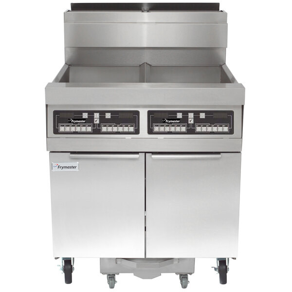 Frymaster SCFHD260G 160 lb. 2 Unit Natural Gas Floor Fryer System with CM3.5 Con