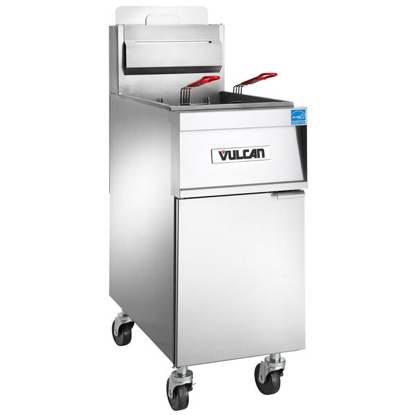 Vulcan 1TR45A-2 PowerFry3 Liquid Propane 45-50 lb. Floor Fryer with Solid State
