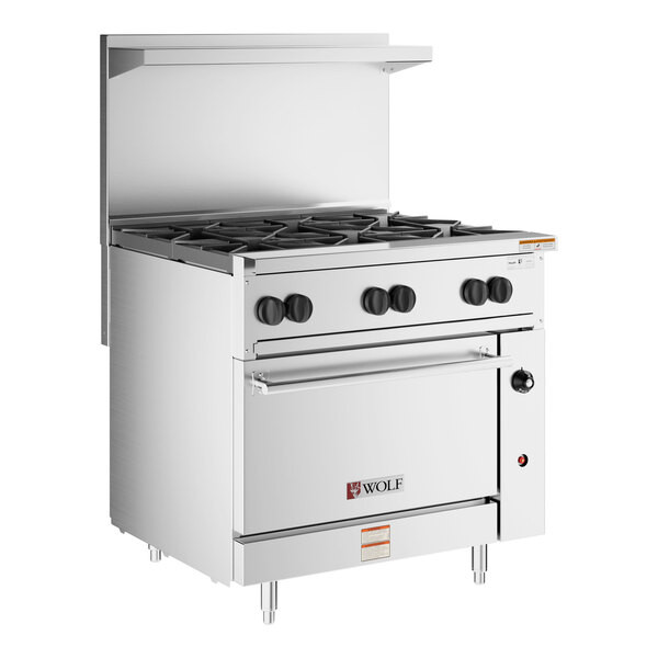 Wolf by Vulcan C36S-6BN Challenger XL Series Natural Gas 36″ Manual Range with 6