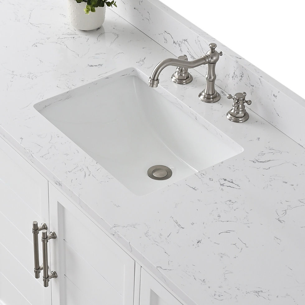 Thumbnail: vanityart 60x22x34.5″ Single Sink Freestanding Bathroom Vanity Set w/