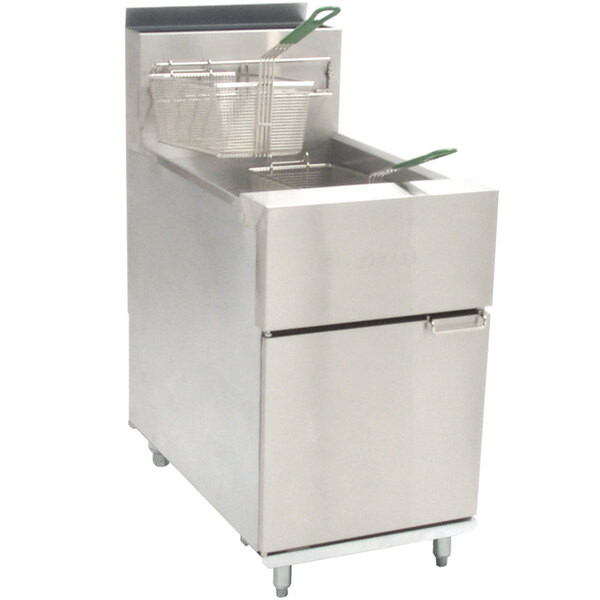 Dean by Frymaster SR62G Super Runner Liquid Propane Floor Fryer 60-75 lb.