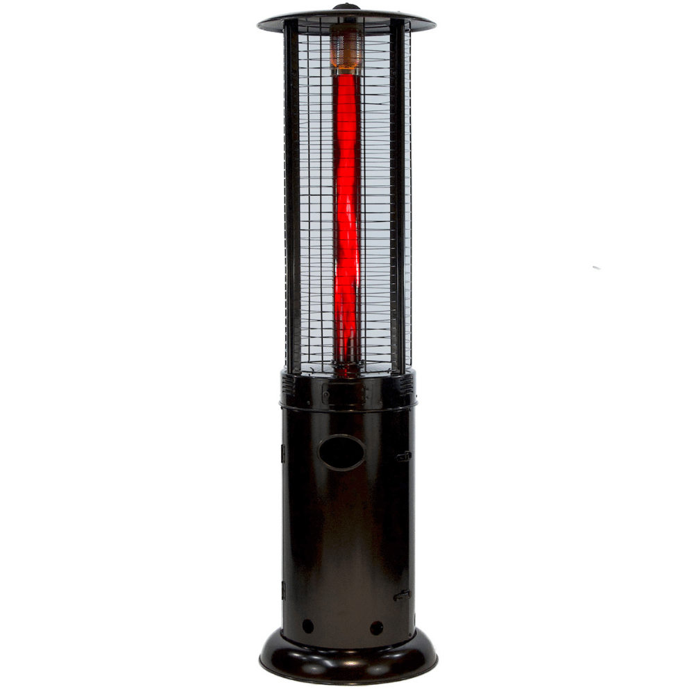 RADtec Ellipse Flame 78-Inch Tall Black Propane Patio Heater — RADTEC-88824