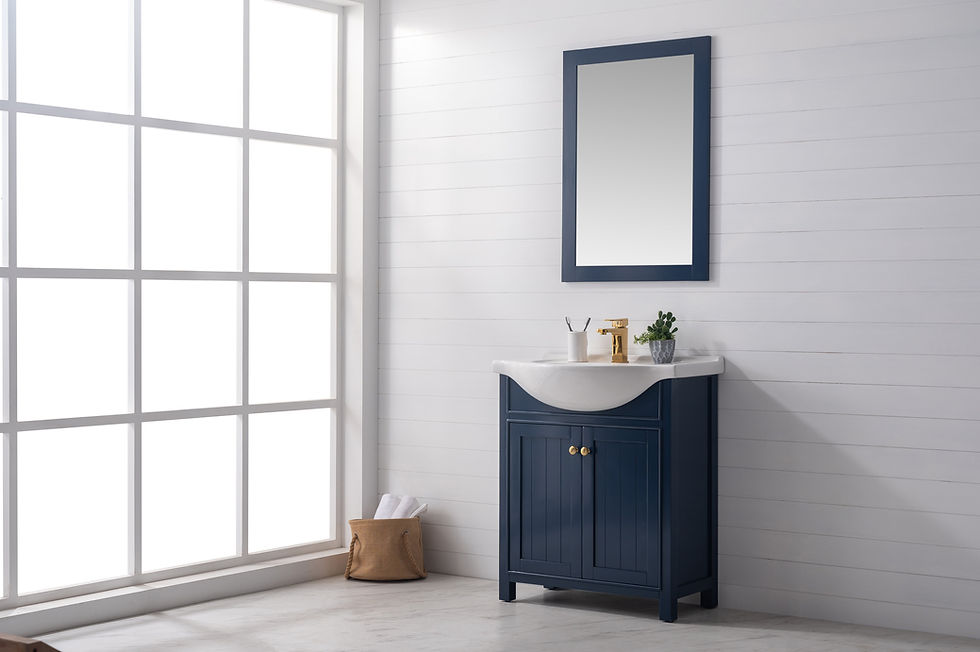 Thumbnail: Design Element Bath Kitchen Marian 30" Single Sink Vanity w/ Porcelain