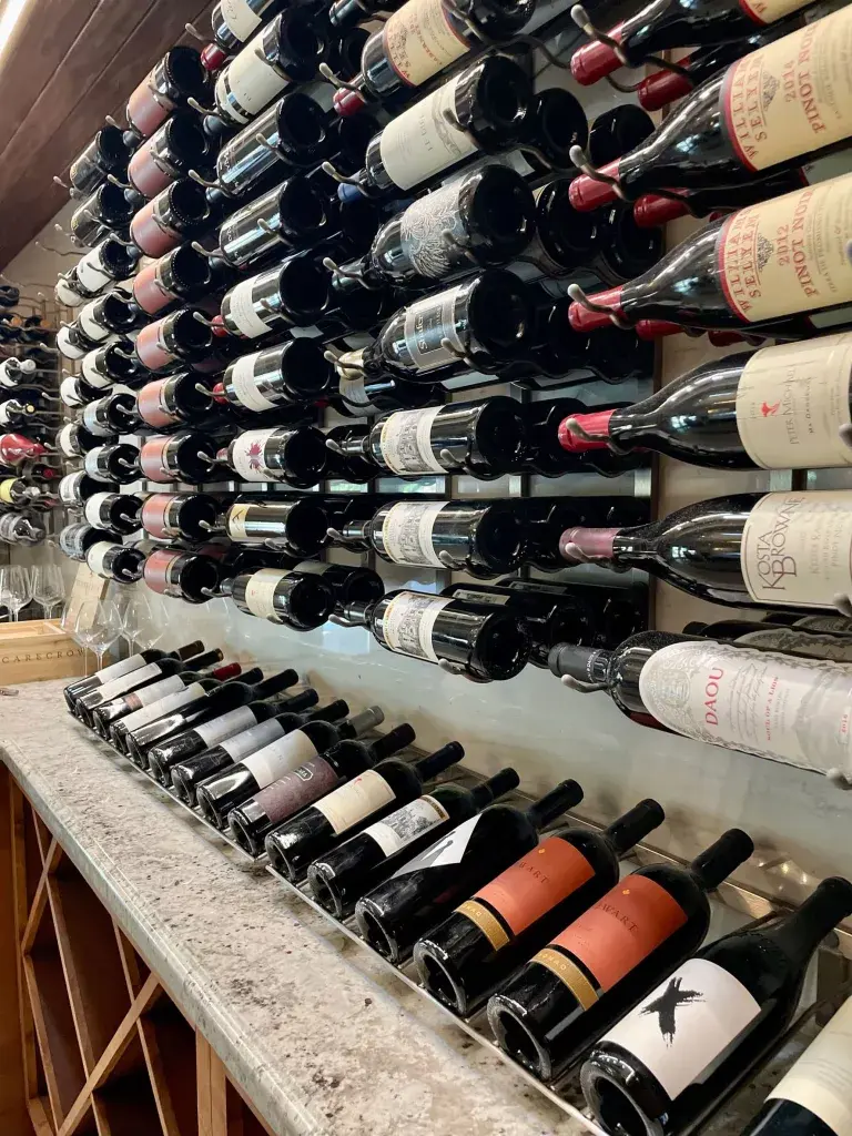 Thumbnail: W Series Presentation Row (wall mounted metal wine rack)