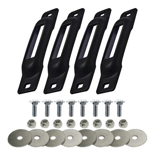 Snap Loc E-Track Single Black Strap Anchor Carriage Bolts SLSB4FC (Pack