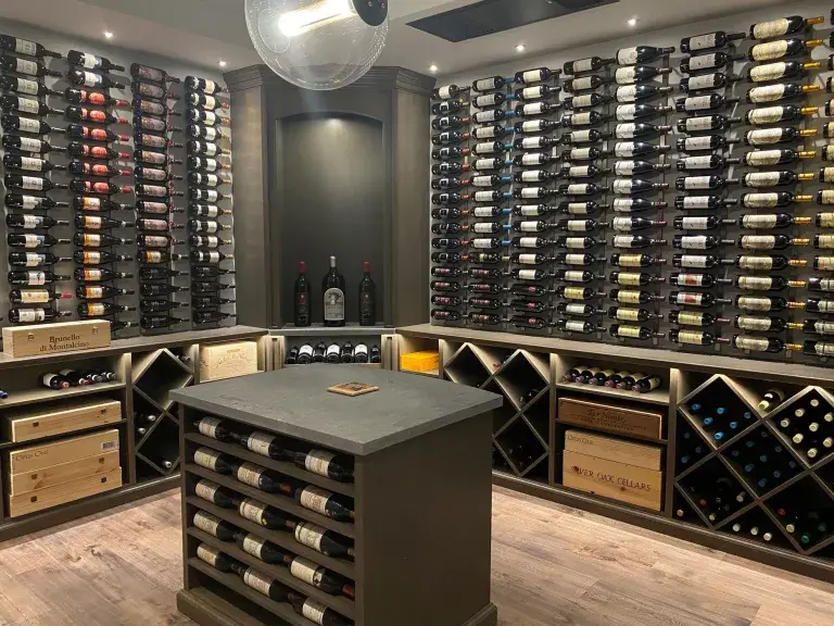 Thumbnail: W Series Wine Rack 4 (wall mounted metal bottle storage)