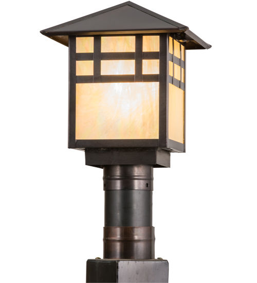 Meyda 9"Sq Seneca Window Pane Post Mount