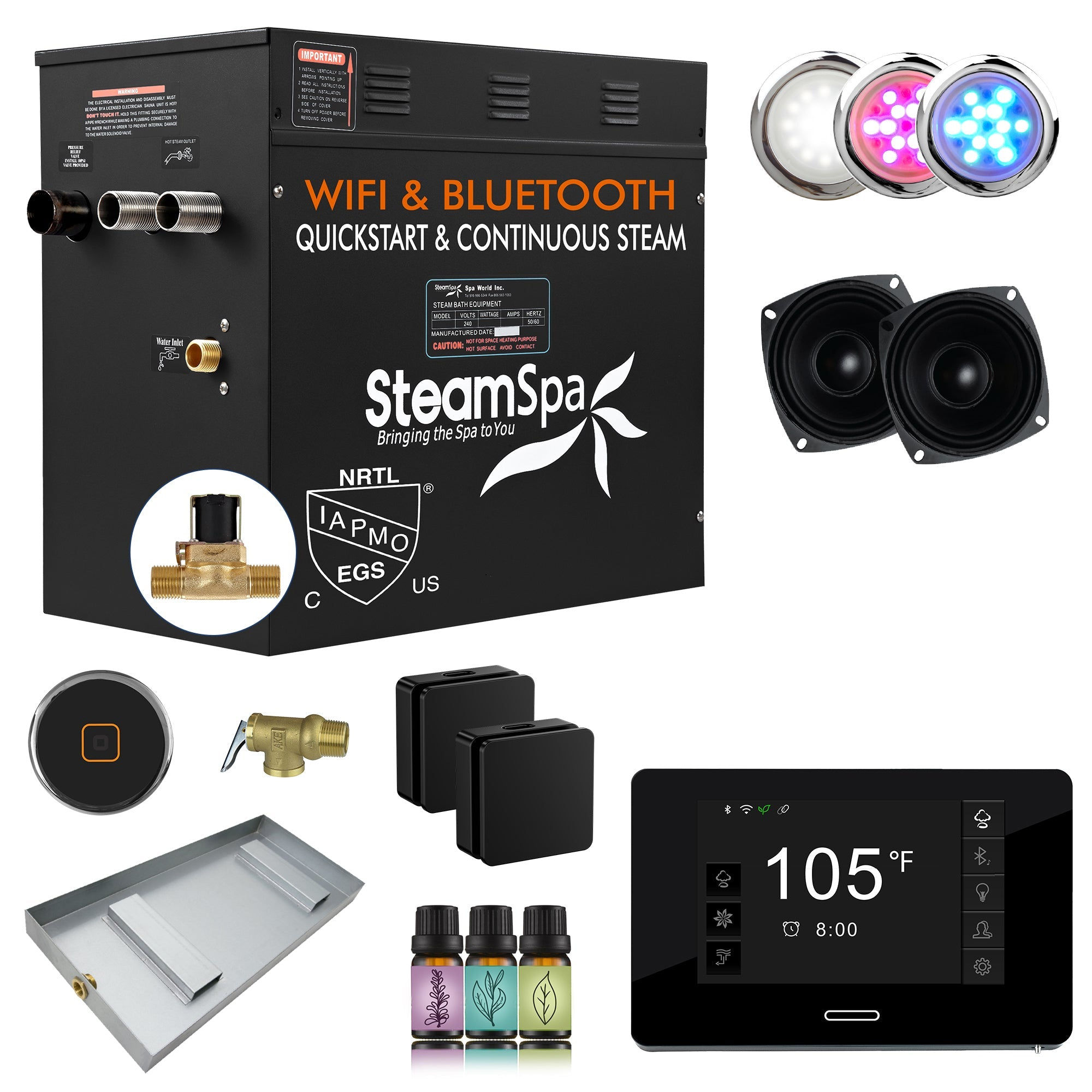 Black Series Package with New Square Steam Heads