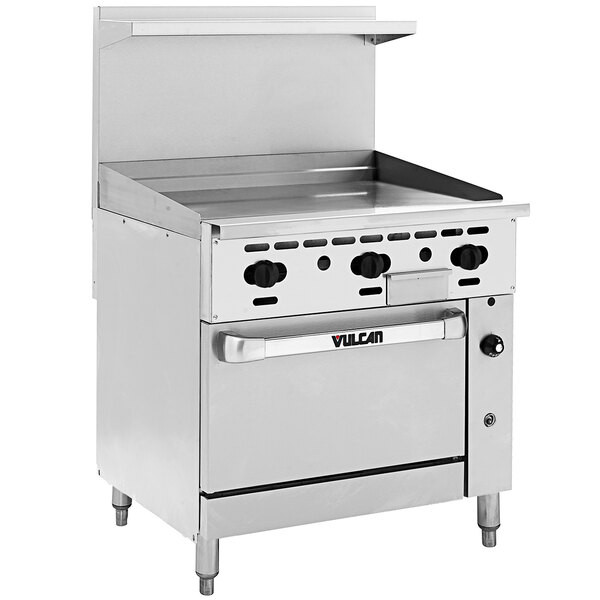 Vulcan 36S-36GP Endurance Liquid Propane 36″ Range with Manual Griddle and Stand