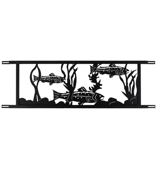 Meyda 94.5"W Neversink Bridge Trout Decor
