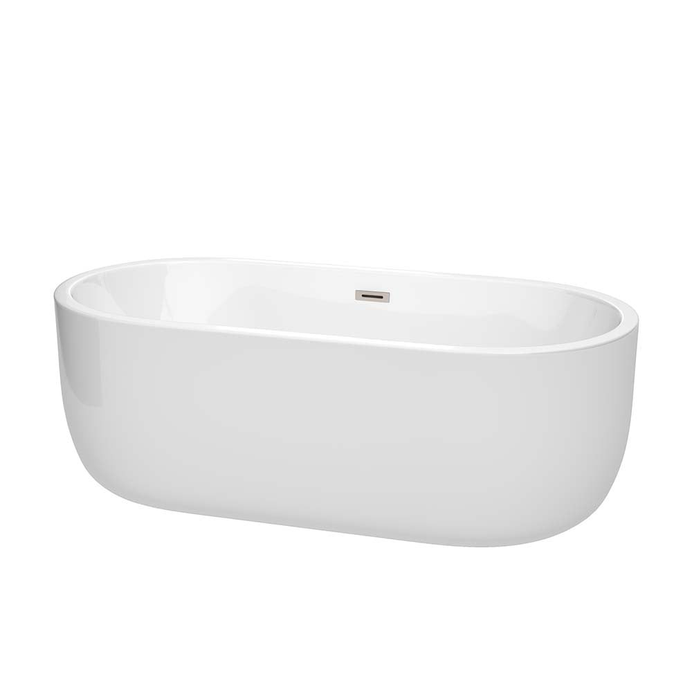 Wyndham Collection Juliette 67 Inch Freestanding Bathtub in – WCOBT101367BNTRIM