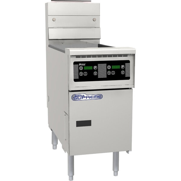 Pitco® SSH60W-D Solofilter Solstice Supreme Natural Gas 50-60 lb. Floor Fryer wi