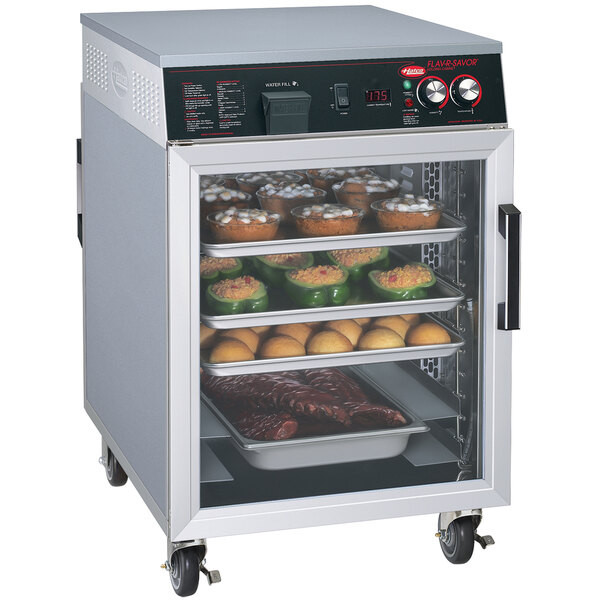Hatco FSHC-7-2 Flav-R-Savor Seven Slide Pass-Through Portable Half Size Holding