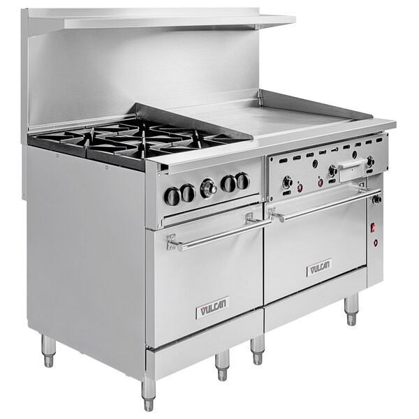 Vulcan 60SC-4B36GP Endurance Liquid Propane 4 Burner 60″ Range with 36″ Manual G