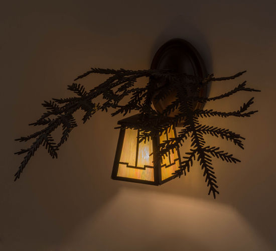 Meyda 16"W Pine Branch Valley View Wall Sconce