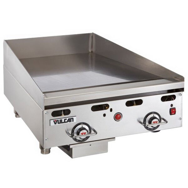 Vulcan 924RX-24C 24″ Liquid Propane Chrome Top Commercial Griddle with Snap-Acti
