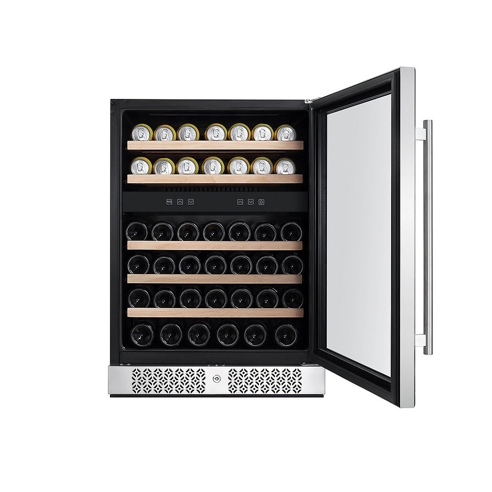 Thumbnail: Empava Appliances Empava 24 Inch Fridge Dual Zone Wine & Beverage Cooler