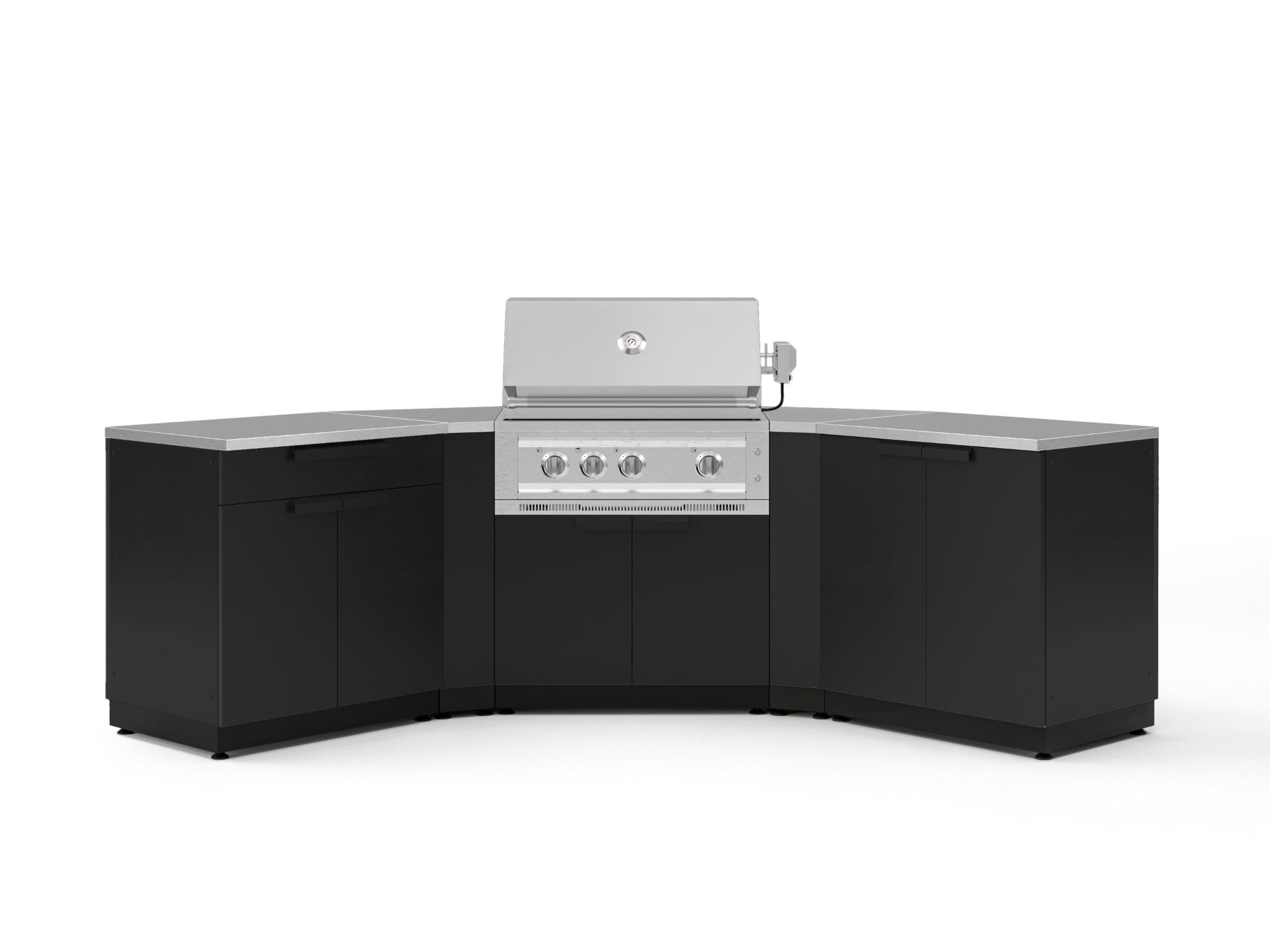 OKC-8 PC Set SS-Matte Black-Bar, 45, 33IGC, 2 Door,33 LP Platinum Grill-2x32SS T