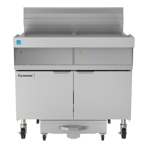 Frymaster FPLHD265 100 lb. Liquid Propane Two Unit Floor Fryer with Thermatron C