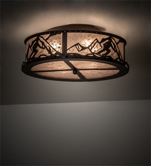 Meyda 22" Wide Alpine Semi-Flushmount