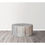 Thumbnail: 36 Inch Coffee Table, Handcrafted Drum Shape, Sandblasted Washed White Mango Woo