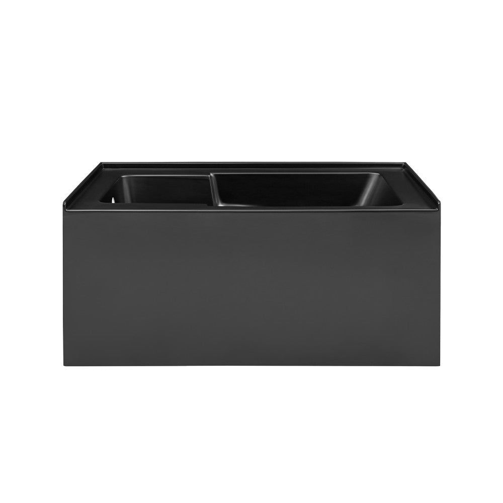 Swiss Madison Voltaire 54" x 30" Left-Hand Drain Alcove Bathtub with Apron in Ma