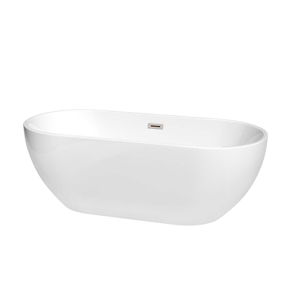 Wyndham Collection Brooklyn 67 Inch Freestanding Bathtub in – WCOBT200067BNTRIM