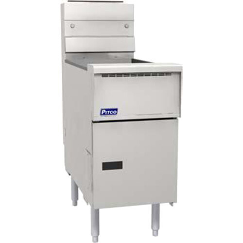 Pitco® SG14SSSTC Natural Gas 40-50 lb.Floor Fryer with Solid State Thermostatic
