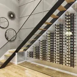 Thumbnail: W Series Under the Stairs (wall mounted metal wine rack kit)