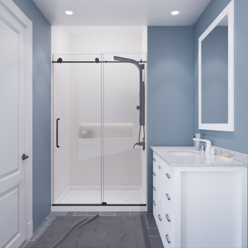 Thumbnail: ANZZI Madam Series 44 to 48 in. by 76 in. Frameless Sliding Shower Door