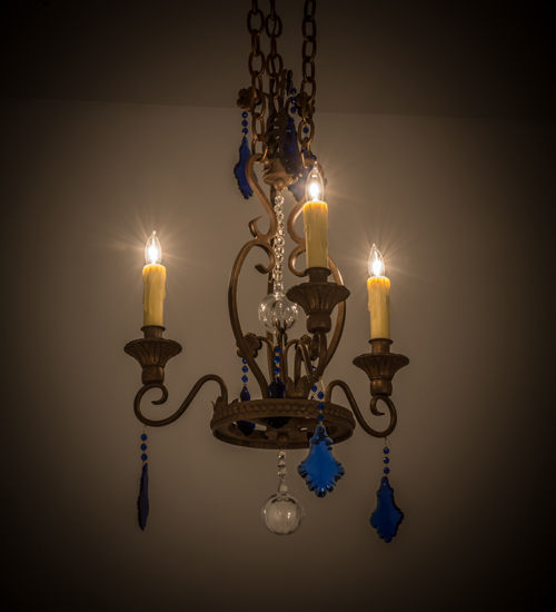Meyda 20"W Peak 3 LT Chandelier - 157205