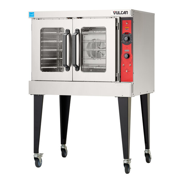 Vulcan VC5ED Single Deck Full Size Electric Convection Oven With Legs – 480V, Fi
